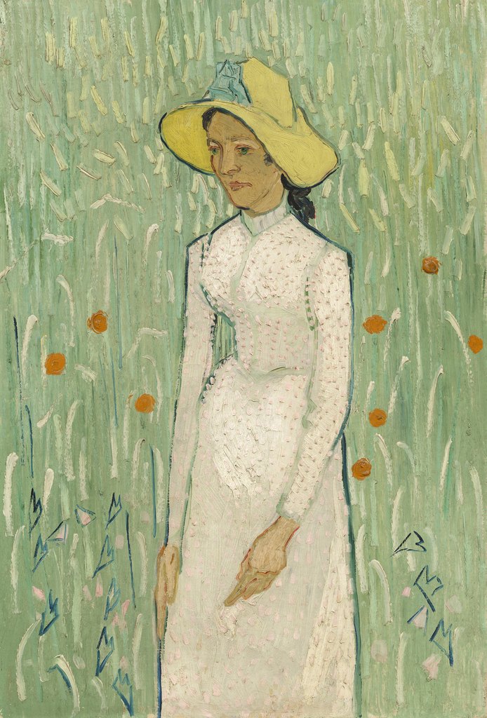 Muchacha de blanco, Vincent van Gogh, Auvers-sur-Oise, junio de 1890