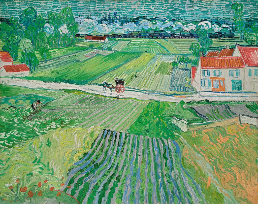 Paisaje de Auvers después de la lluvia, Vincent van Gogh, Auvers-sur-Oise, hacia el 12 de junio de 1890