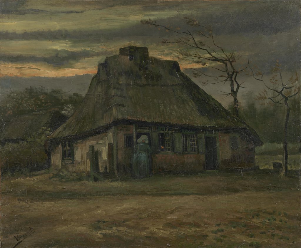 La cabaña, Vincent van Gogh, Nuenen, mayo de 1885