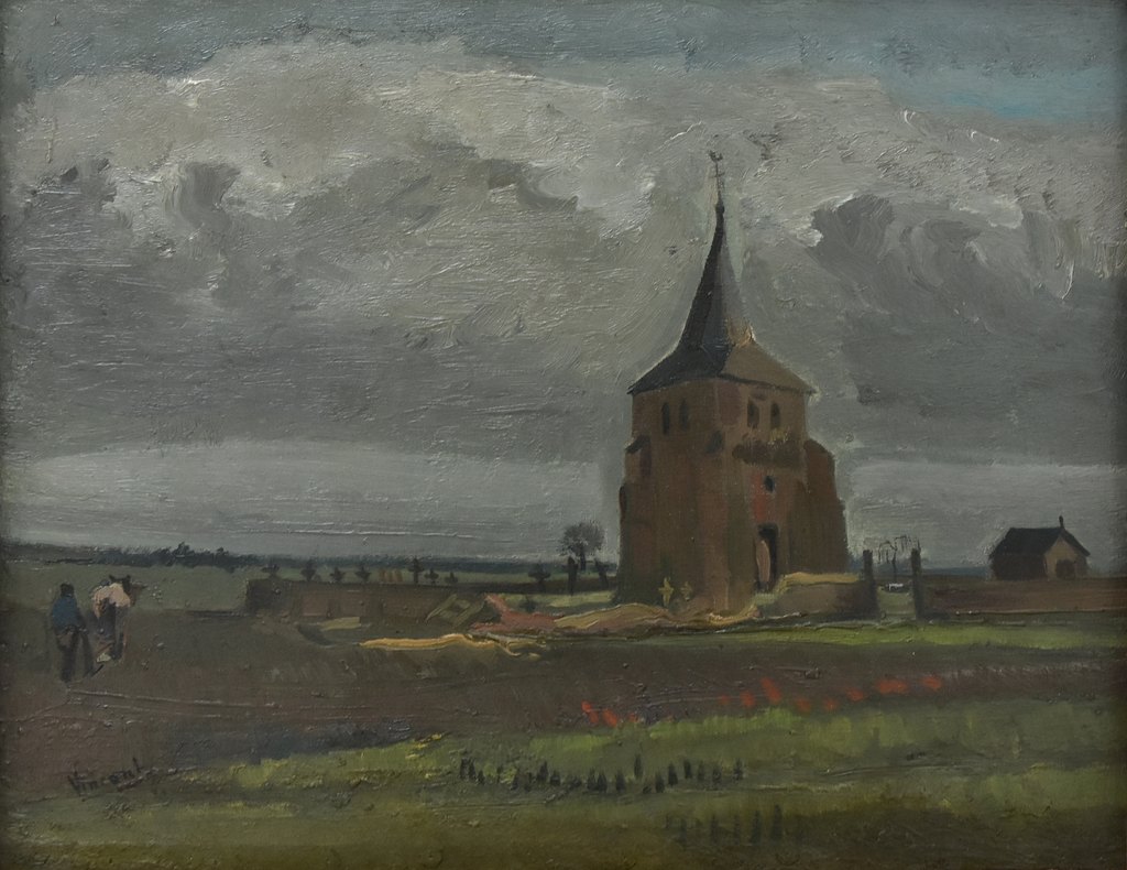 La vieja torre de Nuenen, Vincent van Gogh, Nuenen, febrero-marzo de 1884