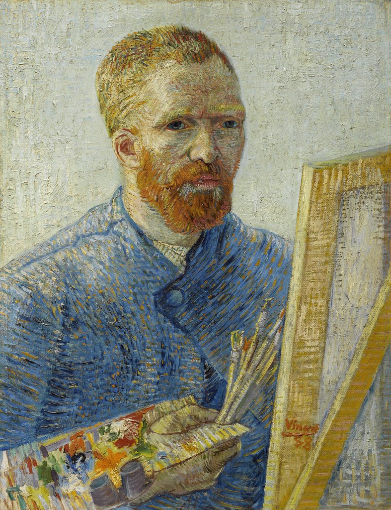 Autorretrato como pintor, Vincent van Gogh, París, diciembre de 1887 – febrero de 1888