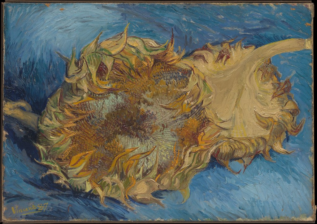 Girasoles, Vincent van Gogh, París, finales del verano de 1887