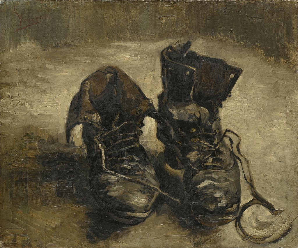 Zapatos, Vincent van Gogh, París, septiembre–noviembre de 1886