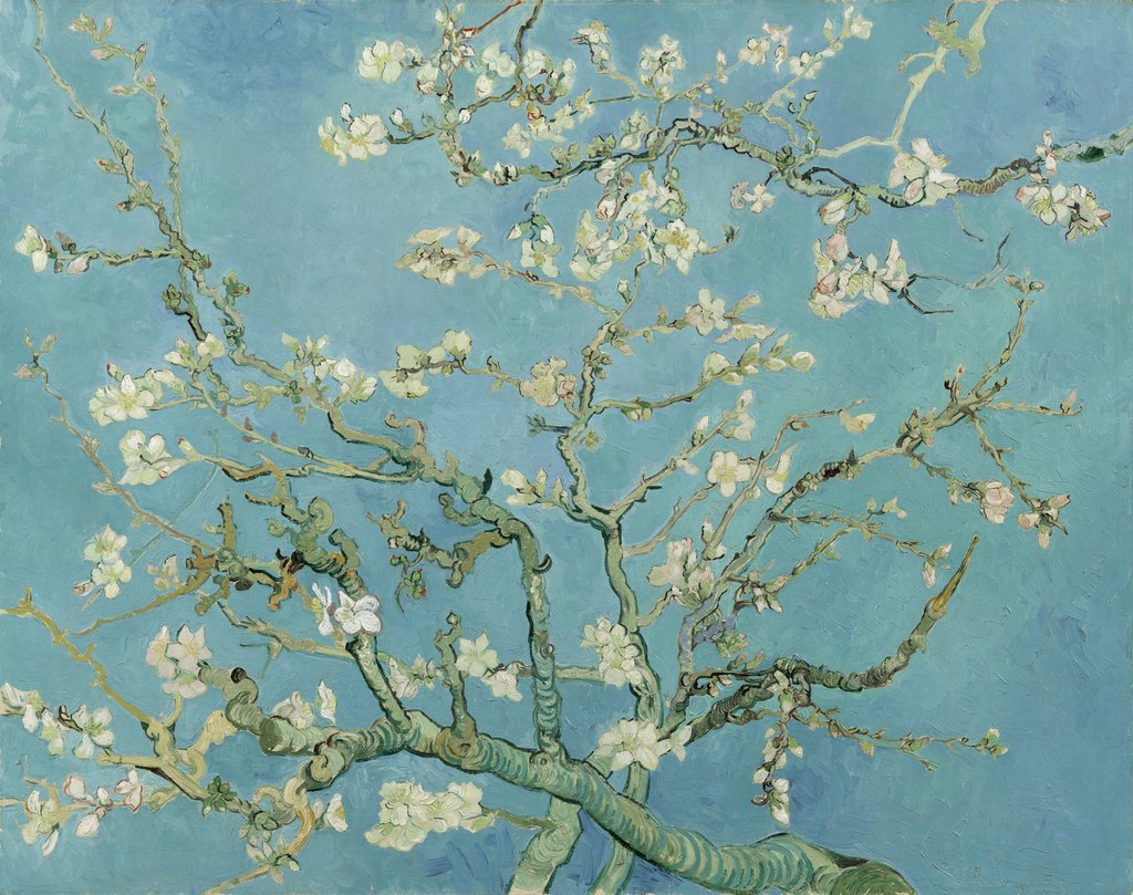 Almendro en flor, Vincent van Gogh, Saint-Rémy, febrero de 1890