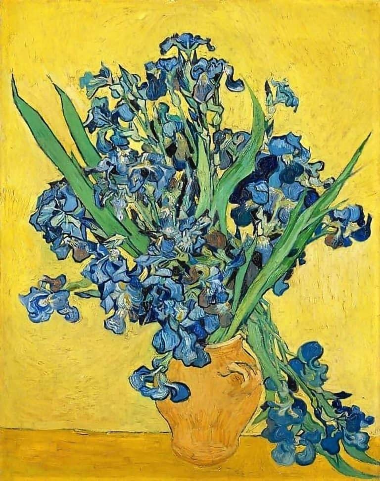 Lírios sobre Fundo Amarelo (1890), Vincent van Gogh