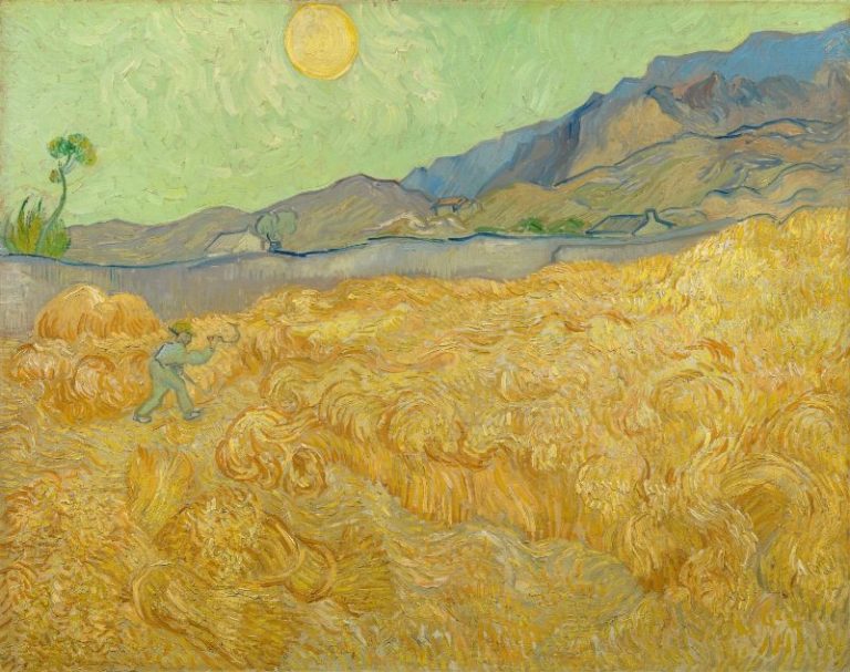 Campo de Trigo com Ceifeiro, Vincent van Gogh