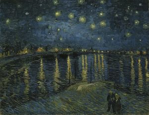 Noche estrellada sobre el Ródano, de Van Gogh