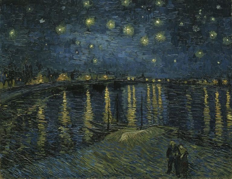 Noche estrellada sobre el Ródano, Vincent van Gogh (1888)