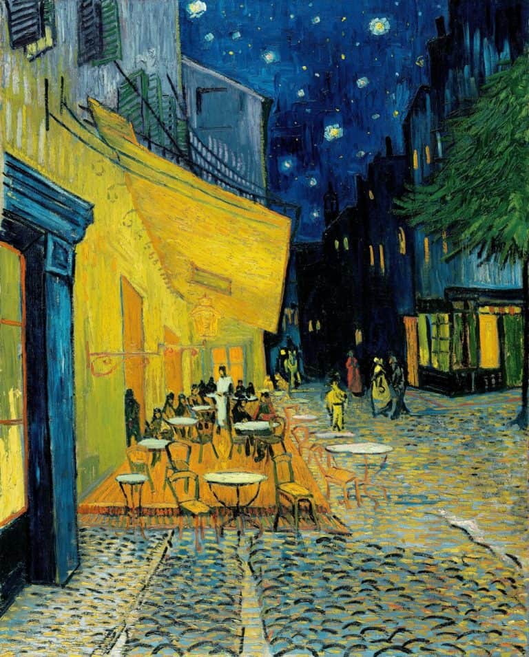 Terraza de café por la noche, Vincent van Gogh (1888)