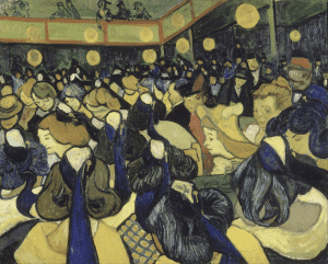 La sala de baile en Arlés, de Van Gogh