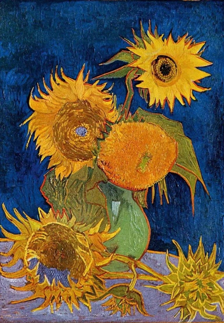 Vaso com Cinco Girassóis, Vincent van Gogh