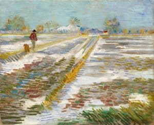 Paisaje con nieve, de Van Gogh
