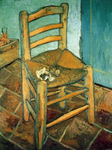 Silla de Vincent con pipa, de Van Gogh