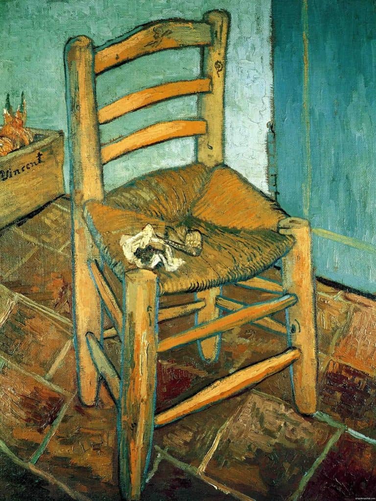 Silla de Vincent con pipa, Vincent van Gogh (1888)