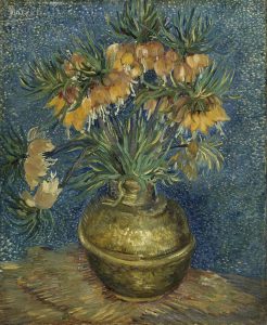 Fritilarias imperiales en un jarrón de cobre, de Van Gogh