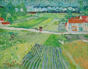 Paisaje de Auvers después de la lluvia, de Van Gogh