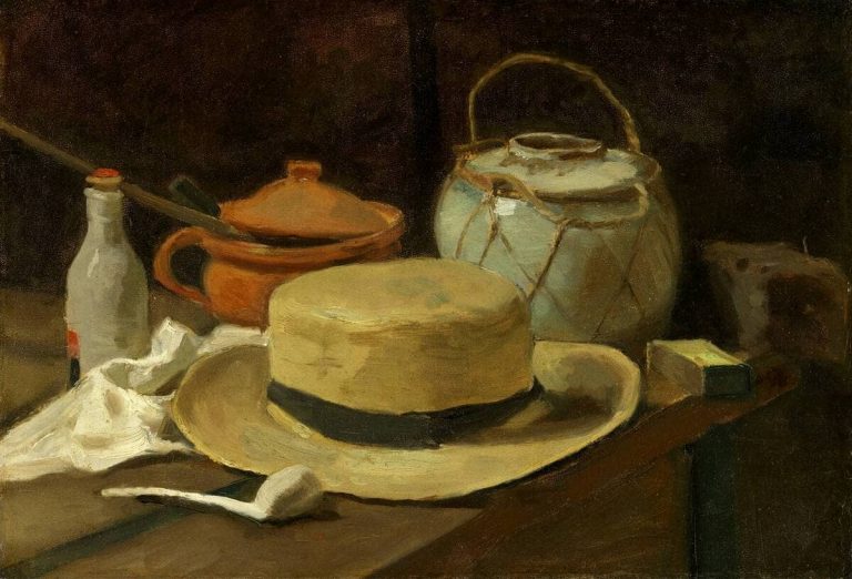 Natureza-morta com chapéu de palha (1881), Vincent van Gogh