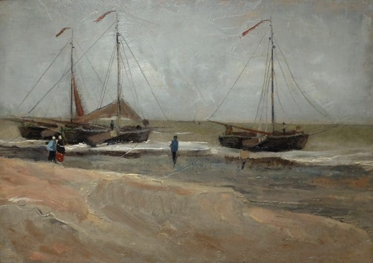Praia de Scheveningen em tempo calmo (1882), Vincent van Gogh
