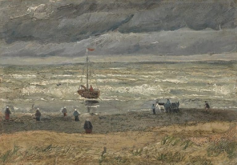 Vista do mar em Scheveningen (1882), Vincent van Gogh