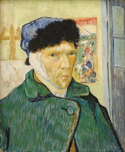 Autorretrato con la oreja vendada, de Van Gogh