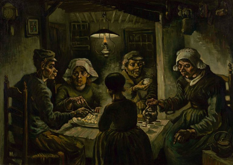 los comedores de patatas, Vincent van Gogh (1885)