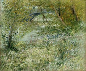 Orilla del río en primavera, de Van Gogh