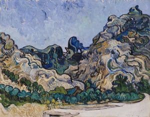 Montañas en Saint-Rémy, de Van Gogh