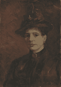 Retrato de mujer con sombrero, de Van Gogh