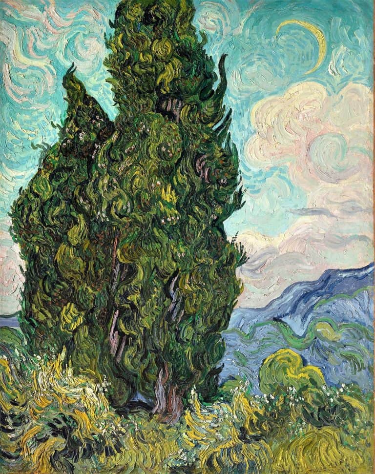 Ciprestes, Vincent van Gogh