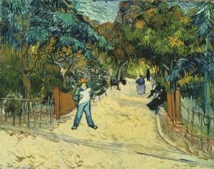 Entrada al parque público de Arlés, de Van Gogh