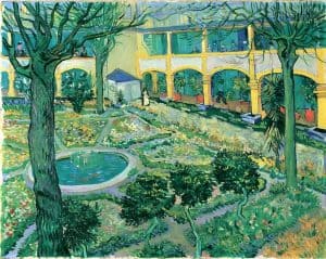 Jardín del hospital de Arlés, de Van Gogh