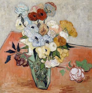 Rosas y anémonas, de Van Gogh