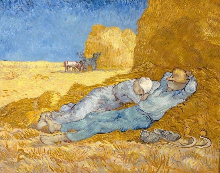 A Siesta (segundo Millet), Vincent van Gogh
