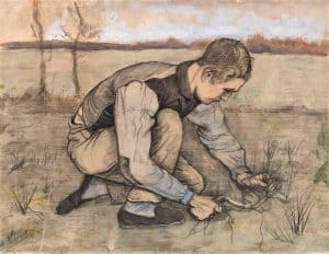 Muchacho con hoz, de Van Gogh