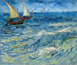 Barcas de pesca de Saintes-Maries, de Van Gogh