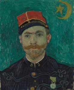 El amante, retrato del teniente Milliet, de Van Gogh