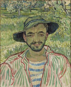 Retrato de un joven campesino, de Van Gogh