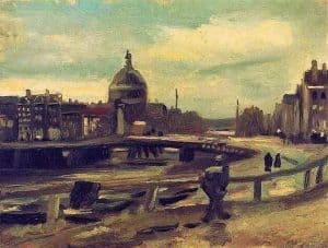 Vista de Ámsterdam desde la estación central, de Van Gogh