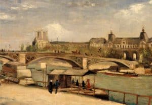 El puente del Carrousel y el Louvre, de Van Gogh