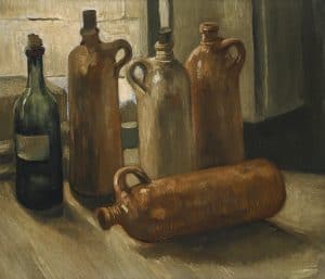 Bodegón con cinco botellas, de Van Gogh