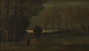 Paisaje de otoño al anochecer, de Van Gogh