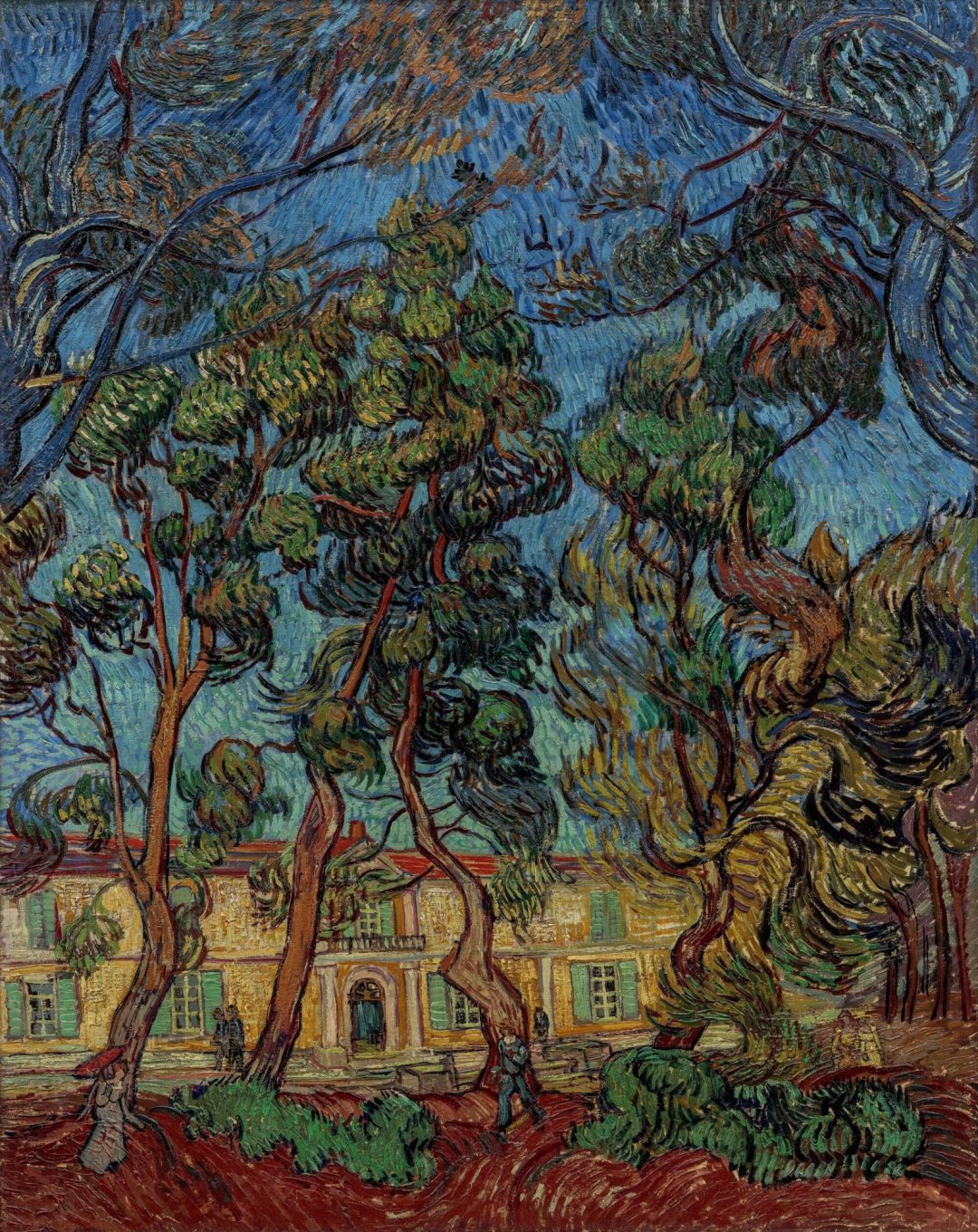Árboles en el jardín del hospital de Saint-Paul, Vincent van Gogh, 1889, Hammer Museum