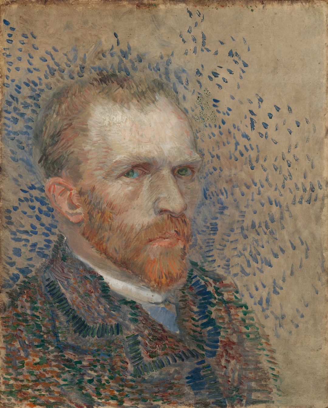 Autorretrato neoimpresionista, Van Gogh, París, 1887, Museo Van Gogh