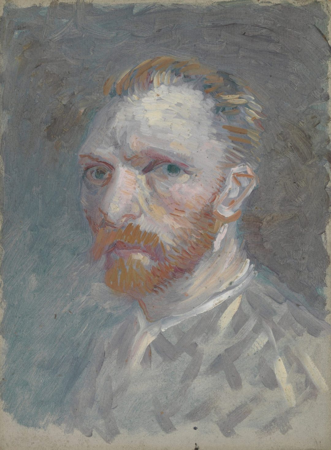 Autorretrato sobre cartón, Van Gogh, París, 1887, Museo Van Gogh