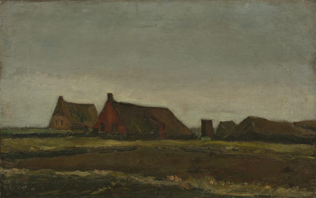 Cabañas en Drenthe, de Van Gogh, 1883