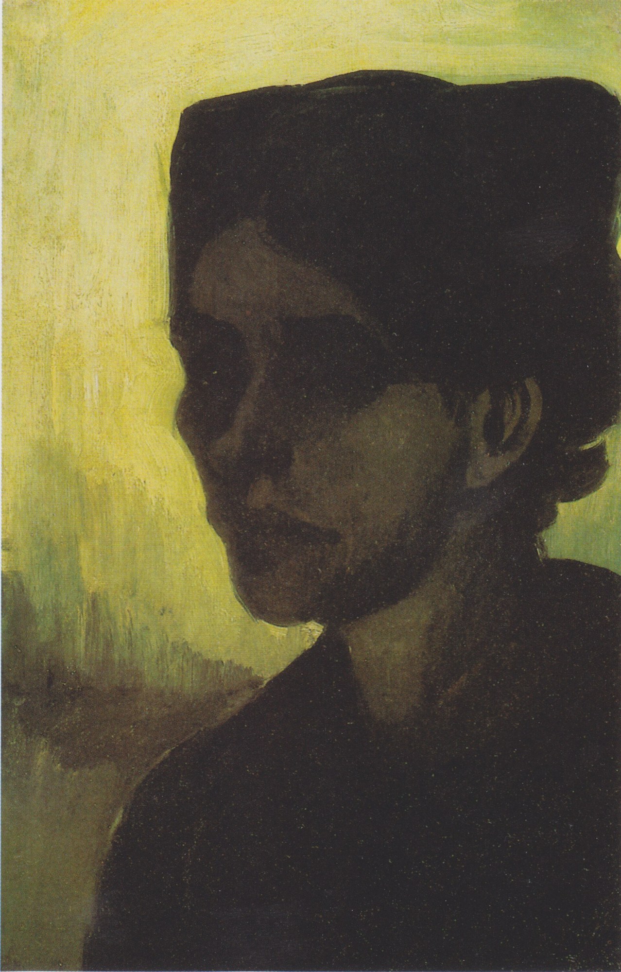 Cabeza de joven campesina a contraluz, Van Gogh, 1885