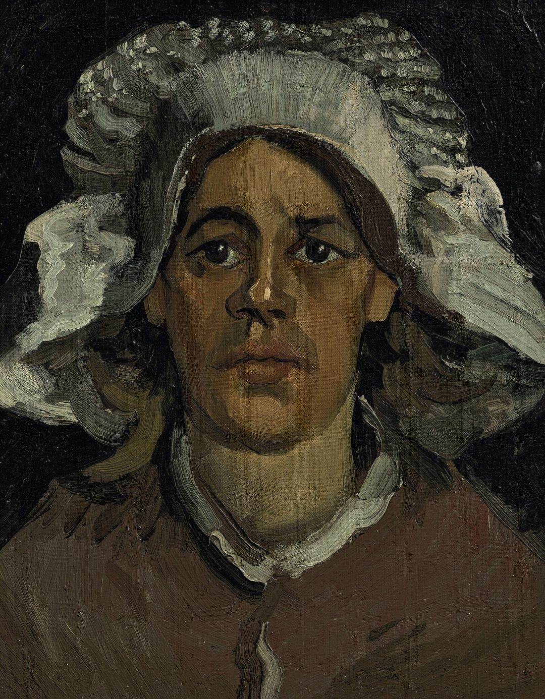 Cabeza de mujer, Gordina de Groot, Van Gogh, 1885