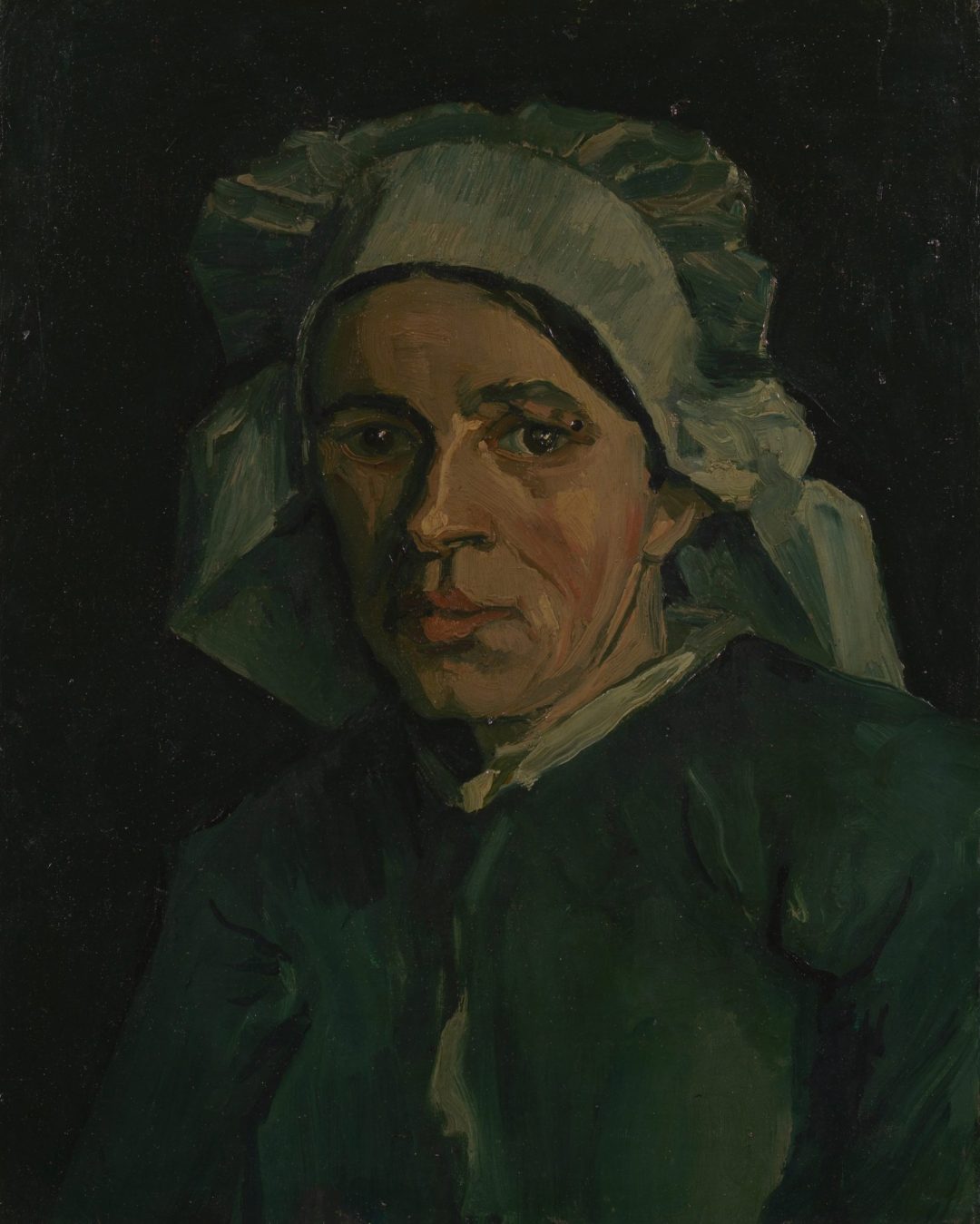 Cabeza de mujer, Van Gogh, Nuenen, 1884-1885