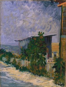 Camino de Montmartre con girasoles, de Van Gogh