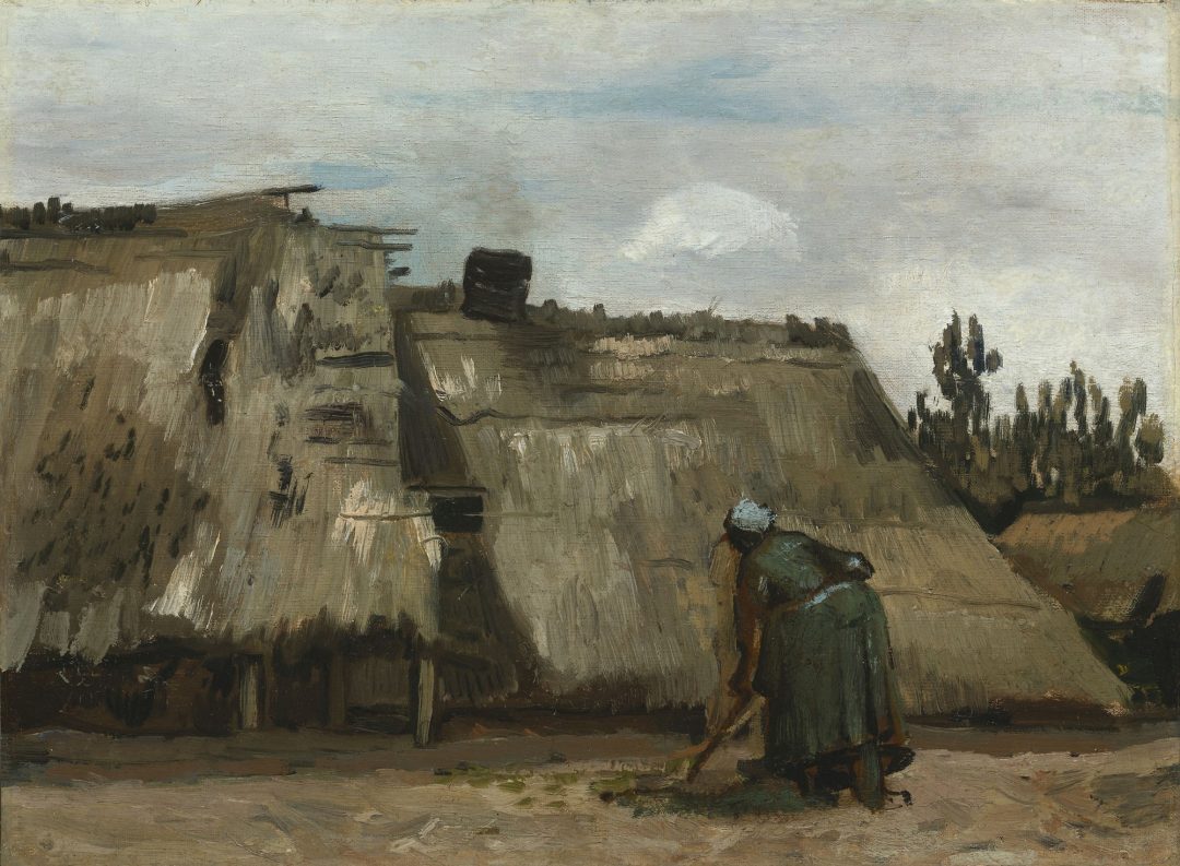 Campesina cavando delante de su cabaña, Vincent van Gogh, 1885, Art Institute of Chicago